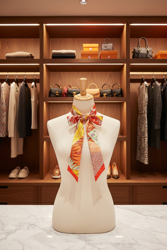 The Artisan Silk Ribbon in Phoenix Orange | 100% Mulberry Silk