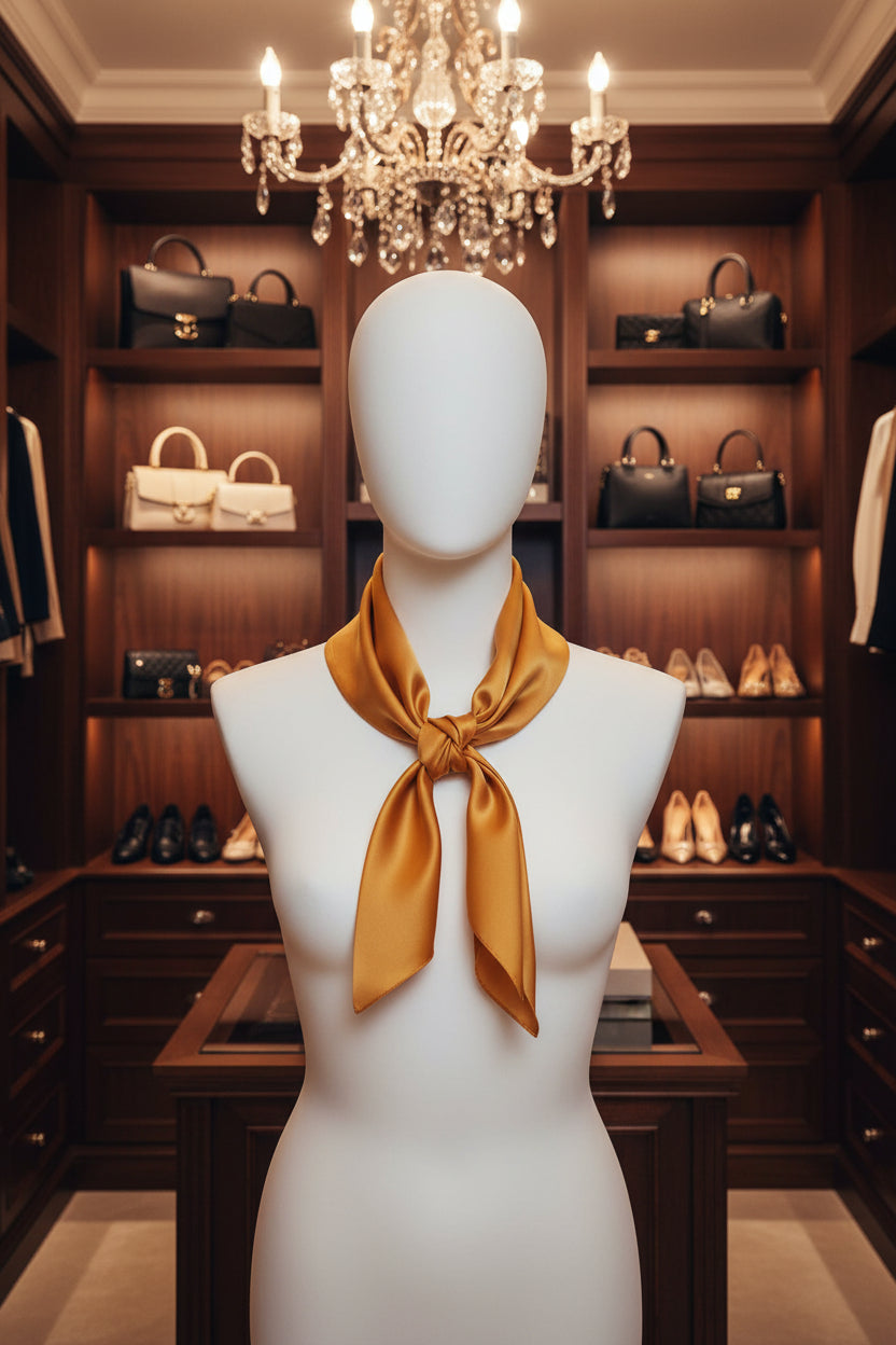 The Grand Essential in Dark Gold | 100% Pure Mulberry Silk