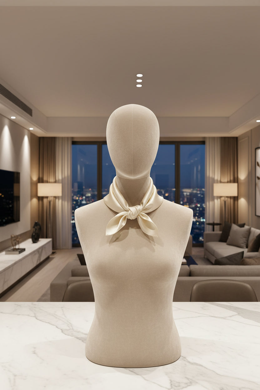 The Essential Solid in Alabaster | 100% Pure Mulberry Silk