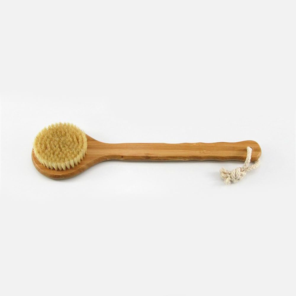 12.6" Long Handle Dry Body Brush | Lymphatic Detox & Exfoliating Scrubber