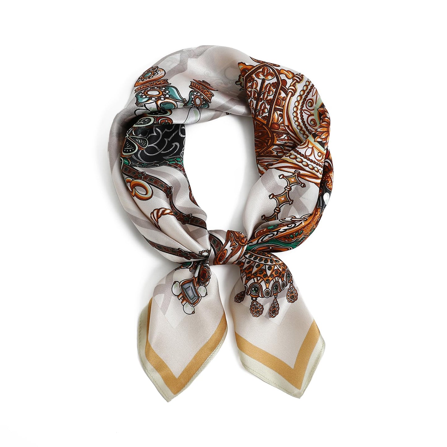 The Heirloom Square in Vintage Jewelry | 100% Pure Mulberry Silk
