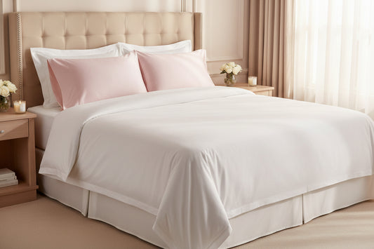 100% Pure Mulberry Silk Pillowcase King Size (20" x 36") — Rose Quartz / Soft Pink