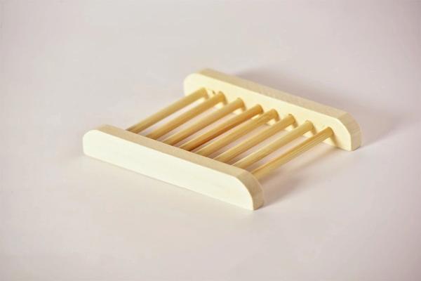 Natural Bamboo Soap Bar Dish | Self-Draining Quick-Dry Holder – Eco Spa Collection